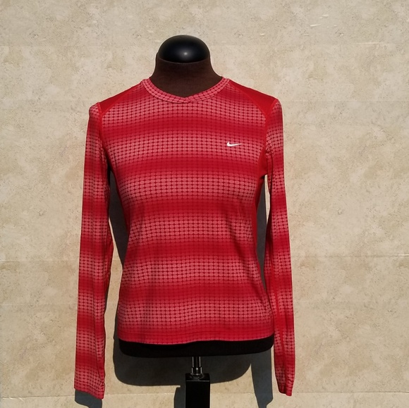 Nike Tops - Women's Nike Dri-Fit Long Sleeve Shirt. Red. XS.